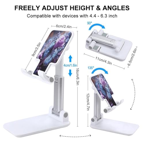 Soporte de teléfono KHAUERBC para evitar fatiga cervical, compatible con tablets de hasta 13" 2