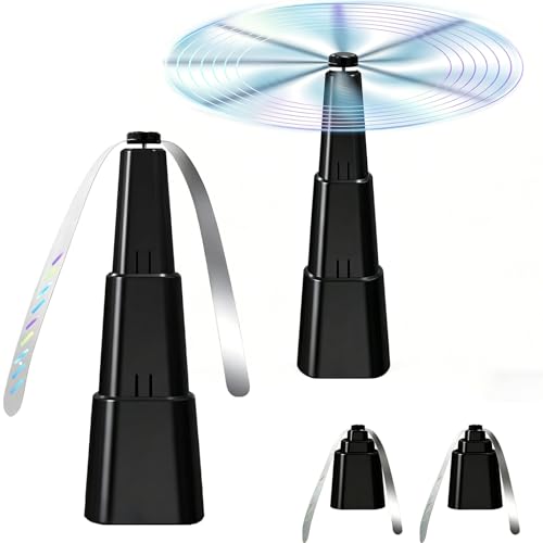 KEELYY Fliegenwedler 2er Set Fliegenabwehr Tischventilator Insektenvertreiber Fliegen Ventilator Tisch Fliegenvertreiber Wespenventilator Mückenvertreiber für Tisch Terrasse und Restaurant