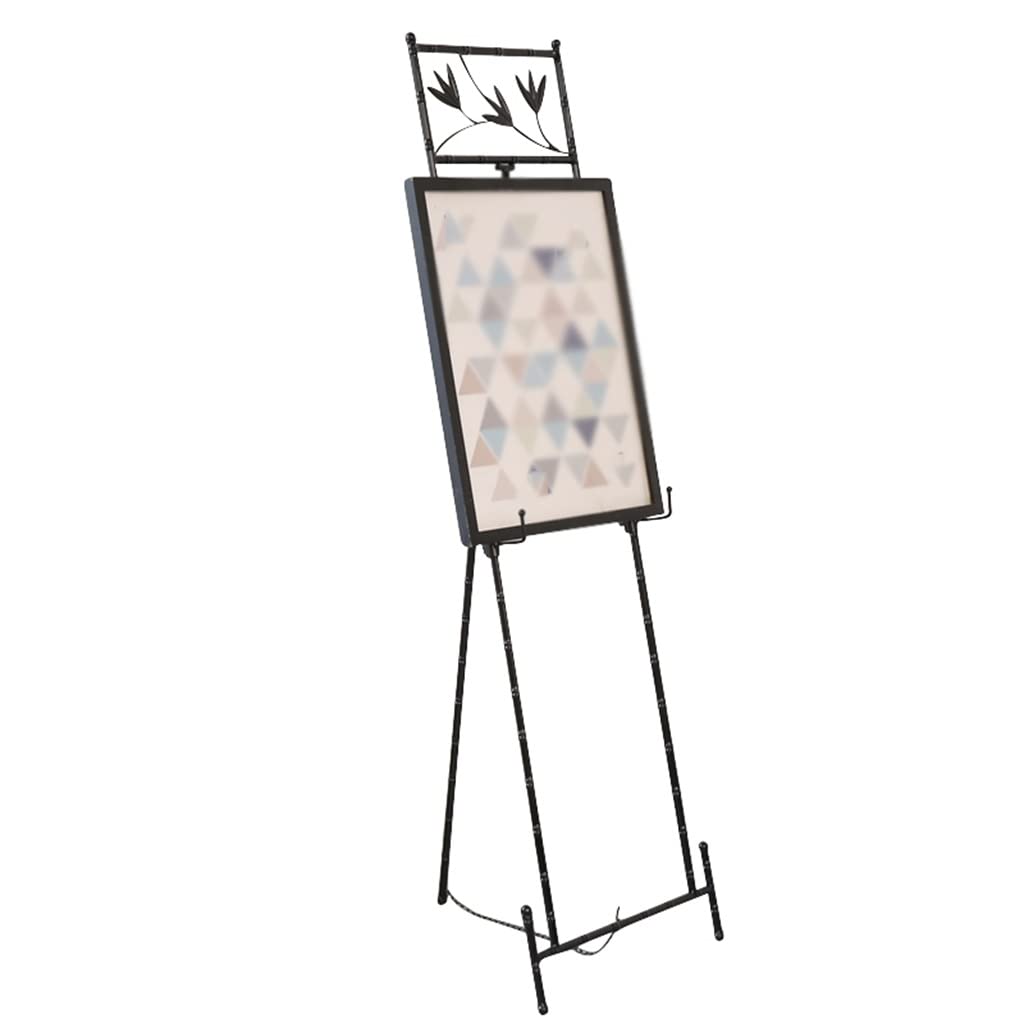MYUYEE Outdoor Advertising Stand Wedding Welcome Stand Simple Iron Oil Painting Stand Multifunctional Easel Floor Photo