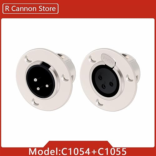 Conectores XLR de panel redondos para actualizar paneles de estudio y audio 3