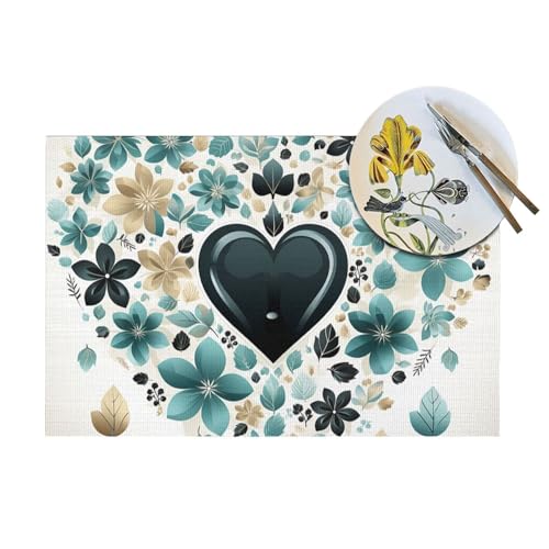 Sets de table tissés lavables antidérapants résistants à la chaleur - 6