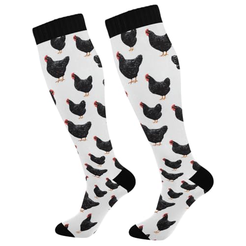 Image of Wusikd Cats Compression Socks for Women and Men Circulation Cute Long Socks for Athletic Running 1