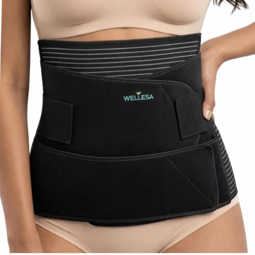 Image of WELLESA 3-IN-1 Postpartum Belly Belt for Women