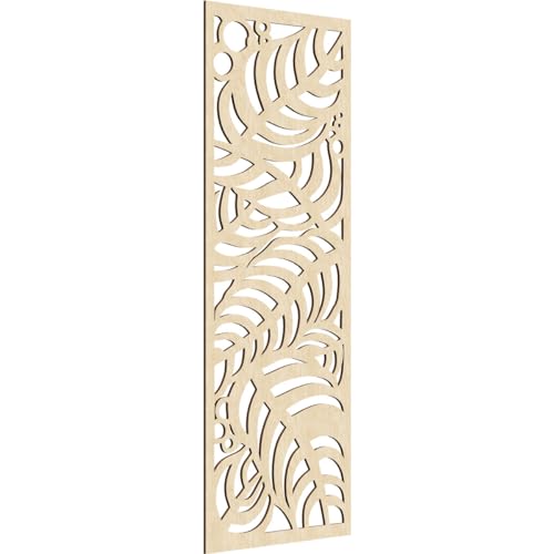 Image of Mills Decorative Pierced Fretwork Wood Wall Panels, 33 3 /8 inchW x 84 3 /8 inchH x 3 /8 inchT, Birch
