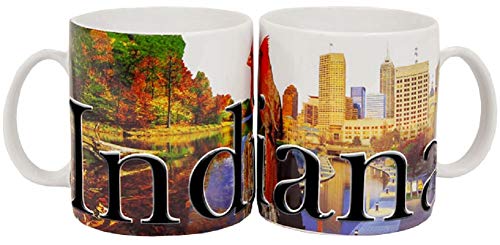 Americaware Indiana 18oz. Color Relief Coffee Mug
