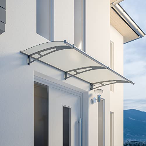 Schulte Vordach Haustür Überdachung 200x95 cm Edelstahl rostfrei...