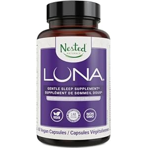 Luna | #1 Sleep Aid on Amazon | Naturally Sourced Ingredients | 60 Non-Habit Forming Vegan Capsules | Herbal Supplement with Melatonin, Valerian Root, Chamomile | Sleeping Pills for Adults (1 Pack)