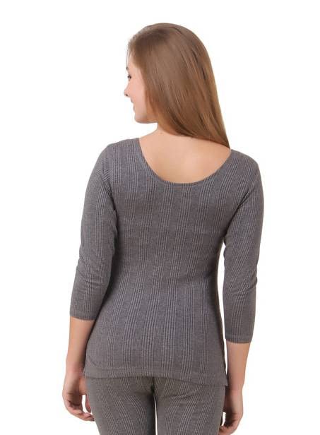 Image of HAP Ladies Quilted Thermal 3 /4th Sleeves Top /Female Body Warmer /Women Inners