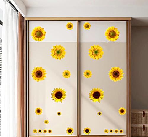 Vinilos Decorativos de Girasol 28 Piezas Impermeables miniatura 4