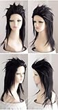 KAPVXRKI Zaraki Kenpachi Cosplay Wig Heat Resistant Synthetic Wigs for Halloween Costume Party Role Play+Wig Cap
