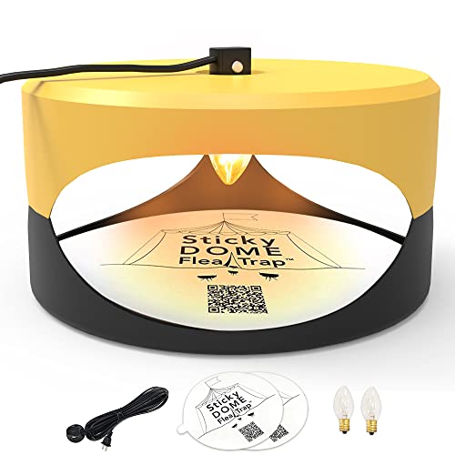 ASPECTEK - Trapest Sticky Dome Flea Bed Bug Trap with 2 Glue Discs. Odorless Cleaner and Flea Killer...