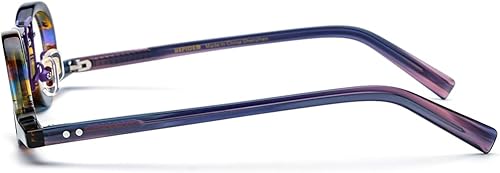 Miniatura 8 de HEPIDEM Acetate Glasses Frame Men,Round Optical Eyeglasses Women Vintage Retro Eyewear 9153