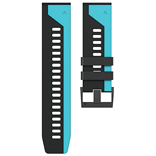 HQHYGM Correas de Reloj de Silicona Correas de liberación rápida para 6 6X Pro 5X 5 Plus 3HR 7X 7 Epix Watch Band Belt 22 26mm