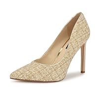 Nine West Women's Tatiana Pump, Natural Multi/Gold 112, 7.5