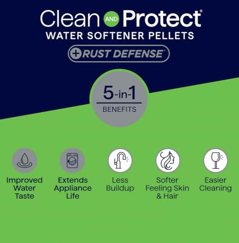 2 Pack Water Softener Salt Pellets – Clean and Protect Plus Rust Defense, 40 lb Bags (80 lbs Total) – Removes Iron, Reduces Rust Stains, Improves Water Taste, Protects Pipes and Appliances - Thumbnail 2