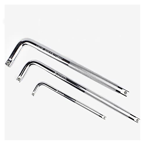 PFXNGMS Stainless Steel Adjustable Spanner,Jaw Adjustable Wrenches,1pc L Type Socket Bent Ex Bar 1/4" 3/8" 1/2" L-Handle Sockets Wrench Hand Tools 150mm 250mm 6" 10" Tools