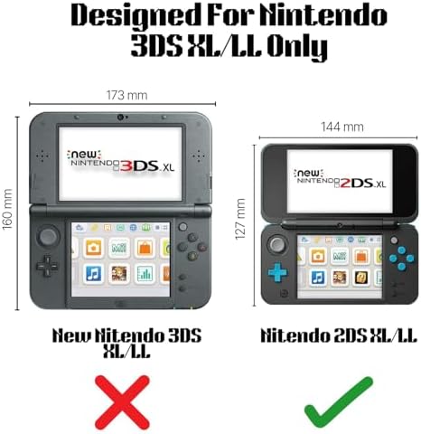 TNP 클리어 하드 쉘 케이스, 닌텐도 2DS XL/LL 2017용, 스냅온 커버 — 사진 2