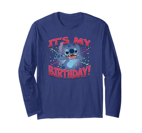T-shirt Stitch manches longues idéal pour une fête d'anniversaire