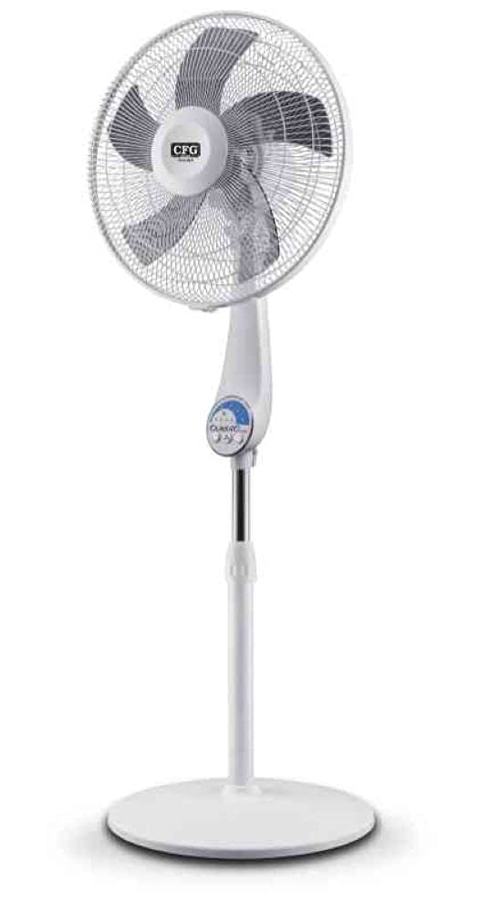 LUCE QUADRA CFG EV094 QUIET 40 WHITE Ventilatore a piantana 5 pale con telecomando