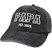 Papa est 2026 Hats for Men Daddy Grandpa, Father Day Birthday Gifts for Dad, Adjustable Cotton Embroidered Grandfather Baseball Cap