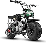 Dirt Bike Pocket Bike Kinder 105CC 4-Takt benzinbetriebenes Off Road Mini Dirt Bike Pit Bike mit Automatikgetriebe und Seilzugstarter DIY-Aufkleber Bike ab 13 Jahre (Grün)
