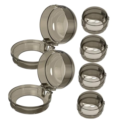 SHINEOFI 24 Piezas Cubiertas de Perillas de Cocina de de Perillas Gas Instalación Rápida y Material Pc Resistente Elegante Seguridad Cocina