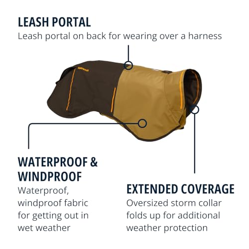 Ruffwear Sun Shower Small Dog Rain Jacket, All Weather Dog Coat, Waterproof Dog Jacket - Image 3