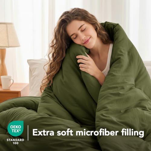 Image of Full Comforter Set Prewashed Lightweight Quilted Bedding for All Season
