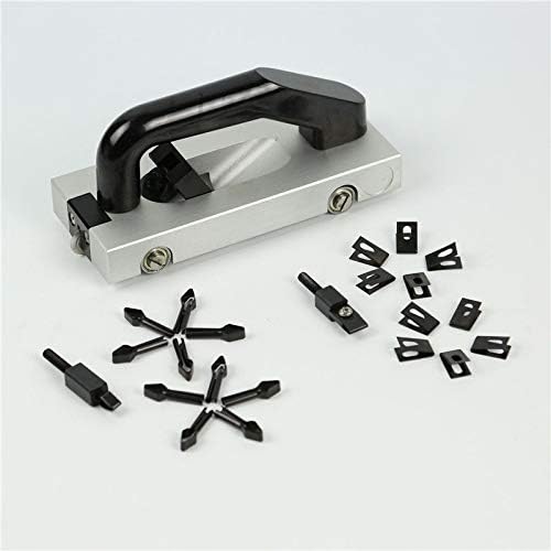 Wheeled PVC Floor Groover Slotting Pull Hand Groover Tool (U and V Type Blade)