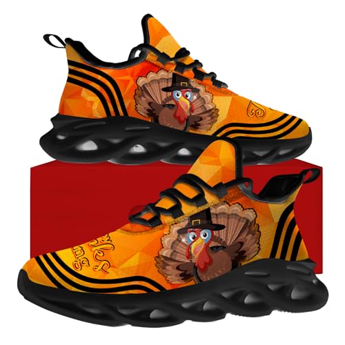 Ciadoon Thanksgiving Shoes for Women Men Road Running Walking Tennis Breathable Lightweight Sneakers Gifts for Men Women4