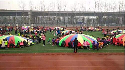 FixtureDisplays(r) 12 Foot Play Parachute for Kids 8 Handles with Storage Bag Play Parachute for Kids Tent Picnic Mat Blanket 16877-NPF - Image 5