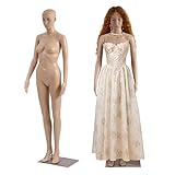 69 Inch Female Mannequin Full Body, Dress Form Model with Adjustable Detachable Poseable, Mannequin Clothing Form Female with Metal Base for Retail Clothing Shops Display