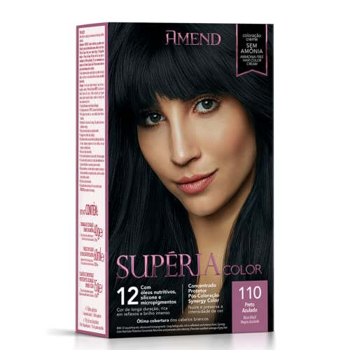Kit Tonalizante Amend Supéria Color 110 Preto Azulado