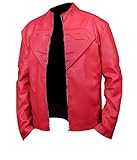 Feather Skin Jacke Herren Smallville Superman roten Kunstleder-Jacke-L