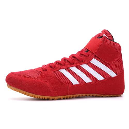 Wrestling Shoes – High Traction Wrestling Shoes for Men, Women, Youth & Kids - Breathable Mesh Boxing Shoes High Top Mixed Martial Arts Shoes