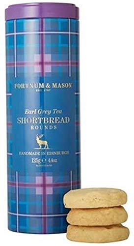 Fortnum & Mason and British, ?s Earl Grey Shortbread Rounds, 125g (1 Pack).
