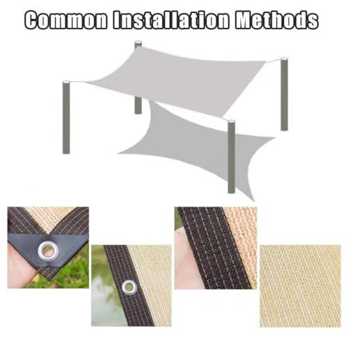 Protection UV 90% avec ce voile d'ombrage beige résistant 2x10m - 8