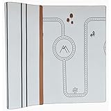 Ofie Mat, soft baby play mat, reversible & non-toxic by Little Bot Baby (Country road nordic + Stripe, Large)