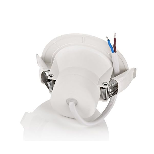 sweet-led Einbaustrahler für Bad Flach IP44 5W 390 Lumen 230V Badleuchten Lochmaß 65mm - Einbautiefe 51mm (3000K) – Bild 3