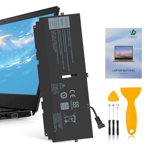 Image of 722KK Battery Replacement for Dell XPS 13 9300 (2020 Edition) XPS 13 9310 (2020 Edition) XPS 13 9380 (2020 Edition) P117G P117G002 P117G001 Series 02XXFW 2XXFW 0WN0N0 WN0N0 52Wh 7.6V