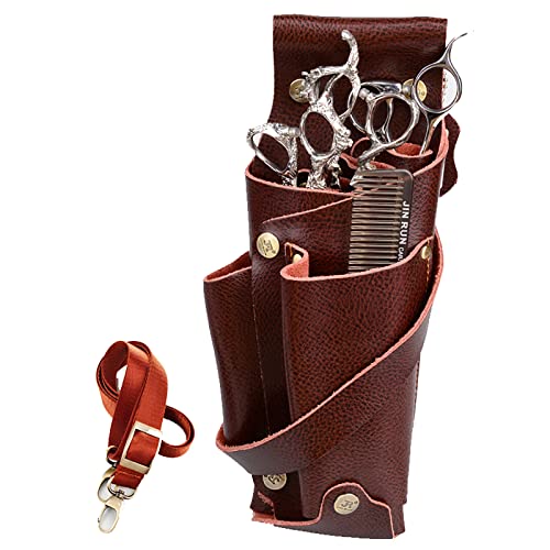 Estuche de tijeras de peluquería profesional con enganche de cintura
