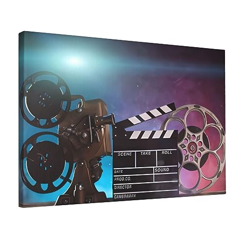 Affiche de films clapperboard toile decoration murale salon chambre 30x45