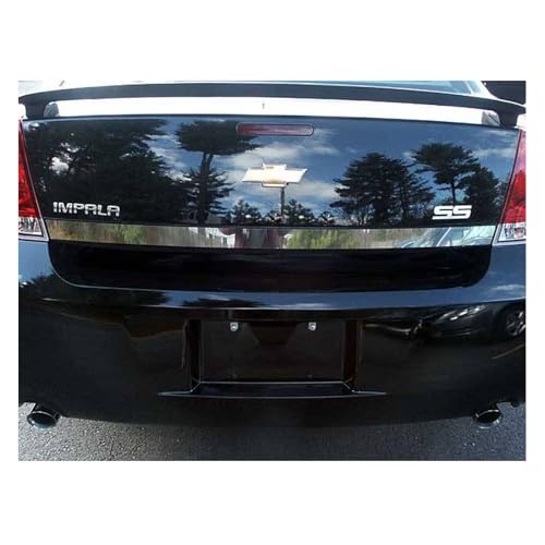 QAA is Compatible with 2006-2013 Chevrolet Impala 1 Piece Stainless Rear Deck Trim, Trunk Lid Accent, 2