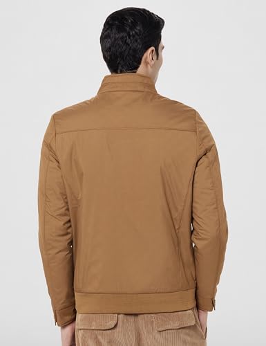 Image of Qube By Fort Collins Men's Regular Fit Lightweight Winter Jacket - Textured Fabric, Warm & Stylish Outerwear