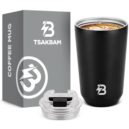 Coffee Travel Mug, 12 oz Coffee Tumbler Spill Proof Leak Proof