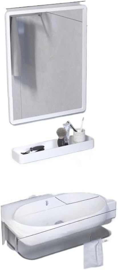 Farigrut 手洗い器 壁掛け 手洗器セット陶器製簡易洗面台 洗面ボウル ガーデキッチ洗面ボール小型 壁付け型手洗い鉢コンパクト
