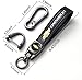 BFIVEANTE leather car keychain set for Chevrolet men and women family present keychain key ring lanyard accessories (black)