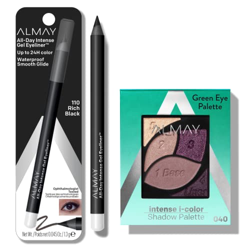 Bundle de Sombra y Delineador Almay 040 Verde y Negro miniatura 1