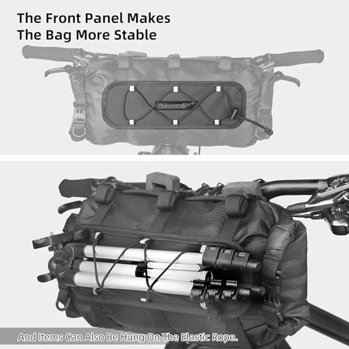 Rhinowalk Bike Handlebar Bag Waterproof Dry Bag 12L Bicycle Front Roll Bag Large Capacity Storage Bag Shoulder Bag For Bikepacking thumb #3