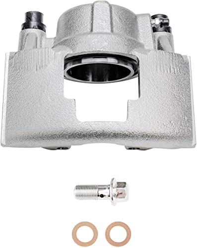 Image of Detroit Axle - Front Drilled Rotors Brake Pads Right Caliper Replacement for Escalade K1500 K2500 Tahoe Yukon - 5pc Set